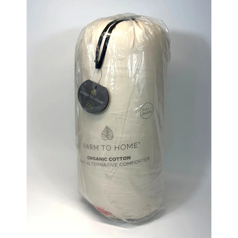 Farm to Home Organic Cotton Down Alternative Comforter Full/Queen Beige